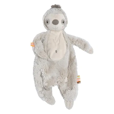 Afbeelding van Fehn Luiaard knuffeldier, speelkameraad, slaaphulp en pluche dier om te grijpen, aanraken, knuffelen liefhebben, voor baby&#039;s peuters vanaf 0 maanden