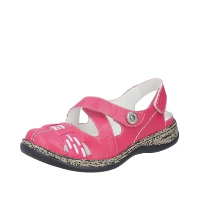 Afbeelding van Rieker 46377 Lage damesschoenen, Snoep Roze