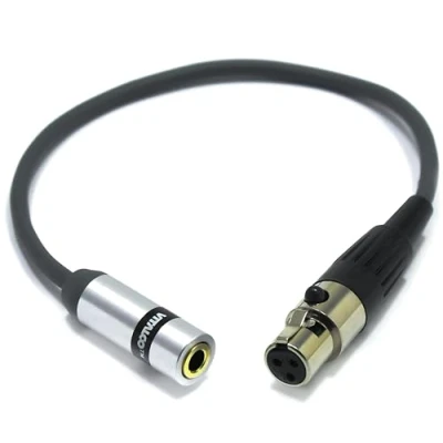 Afbeelding van VITALCO Adaptateur mini XLR femelle vers jack 3.5mm câble audio micro 3 pôles