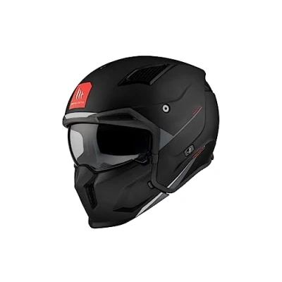 Afbeelding van MT Helm Streetfighter Stripe mat zwart maat L