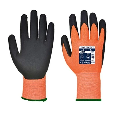 Afbeelding van Portwest A625 Hi Vis handschoenen, snijbestendig, normaal, maat L, oranje/zwart