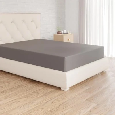 Afbeelding van AmazonBasics Jersey hoeslaken 90x200 donkergrijs
