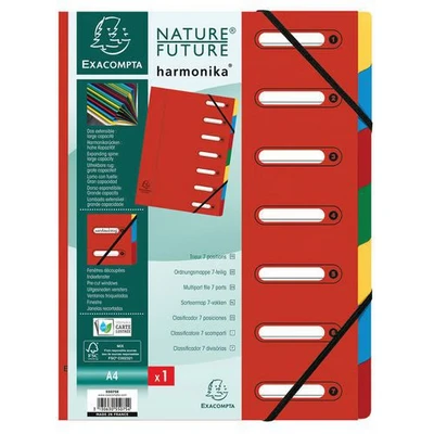 Image de Trieur harmonika® à fenêtres avec élastiques 7 compartiments