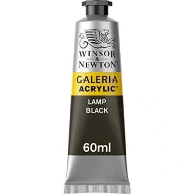 Afbeelding van Winsor &amp; Newton Acryl Galeria 60 ml rookzwart Serie 1