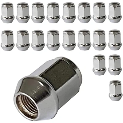 Afbeelding van 20 stuks conische wielmoeren gesloten M12 x 1,25 HEX19 compatibel met Suzuki, Lada