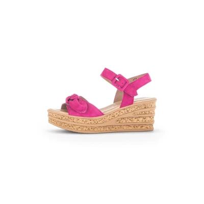 Afbeelding van Gabor Sandalen met plateauzool, Dames, Maat: 38, Pink Schoenen