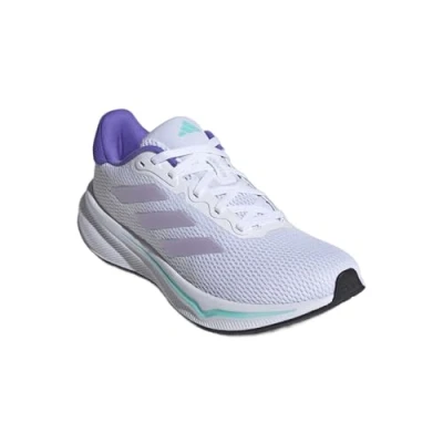 Afbeelding van adidas Response Runner Shoes lage schoenen zonder voetbal voor dames, Cloud wit/paars tint/flash aqua