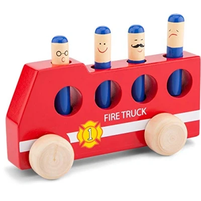 Afbeelding van New Classic Toys Speelgoed Brandweerauto Pop Up