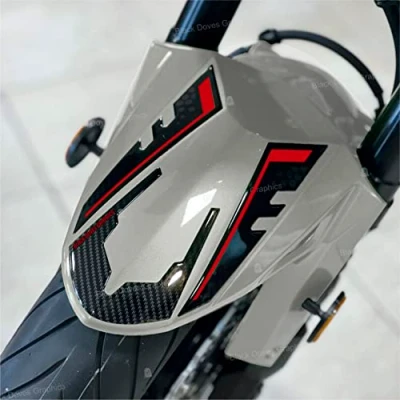 Afbeelding van 3D harsstickers, spatbescherming, compatibel met Kawasaki Versys 650 2022 (spatbordbescherming)