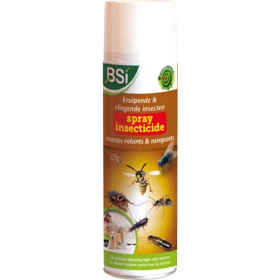 Afbeelding van BSI Insecticide Spray tegen vliegende en kruipende insecten Gebruiksbare geurloze spuitbus 500 ml