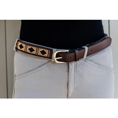 Image de Kentucky Ceinture Handmade Pearls Or M 95cm