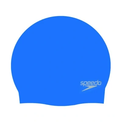 Image de Bonnet de bain Speedo Moulded sil cap p12 Bleu moyen Taille : Unique rèf 20070