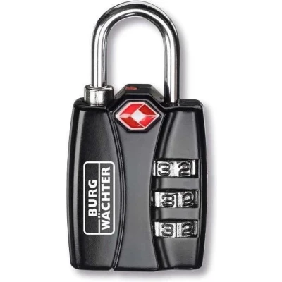 Afbeelding van Burg Wächter 32991 Hangslot 30.80 mm TSA Zwart Cijferslot