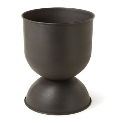 Afbeelding van Ferm LIVING Hourglass S Bloempot Voor Binnen En Buiten Ø30 Cm Zwart