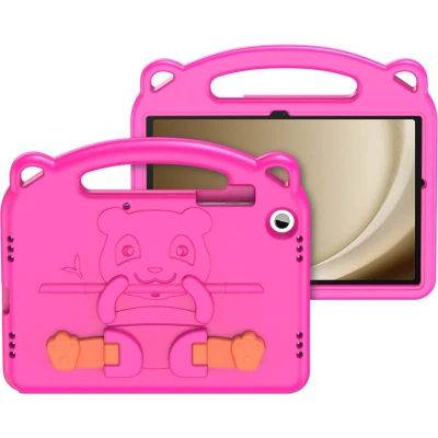 Afbeelding van Dux Ducis Tablet hoes geschikt voor Samsung Galaxy Tab A9 Plus (2023) Schokbestendige case met handvat en standaard Panda Series Roze
