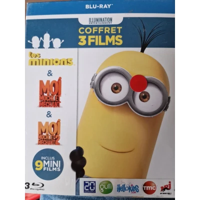 Afbeelding van COFFRET MINIONS 3 FILMS : LES Blu ray