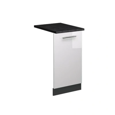 Afbeelding van Vicco Fame Line Panneau de lave vaisselle Blanc brillant 45 cm AP Anthracite