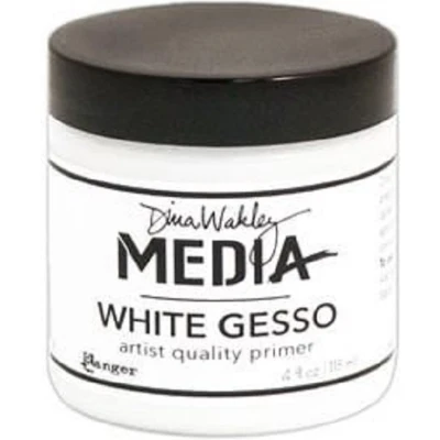 Afbeelding van Primer Witte Artist Quality Dina Wakley White Gesso 118 ml