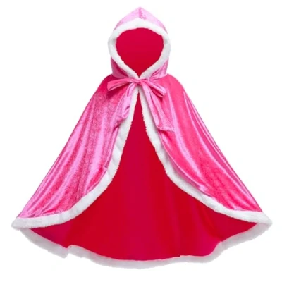 Afbeelding van Proumhang Groene cape met capuchon, lang fluwelen kostuum, Halloween, carnaval, kerstkostuum, volwassenen, mannen, vrouwen