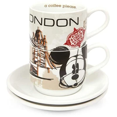 Afbeelding van Disney Set 2 Espresso kopjes en schotel City London