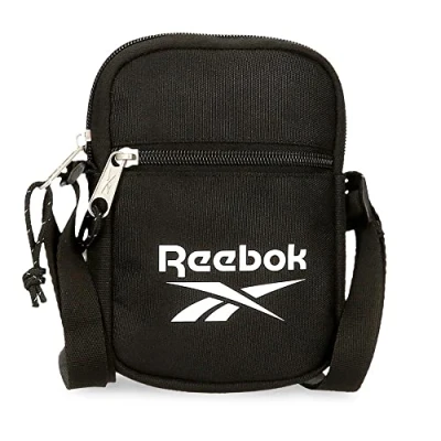Afbeelding van Reebok Boston Messengertas, klein, zwart, 12 x 17 2,5 cm, polyester, bandolera Pequeña, Kleine schouderriem, zwart., schouderriem