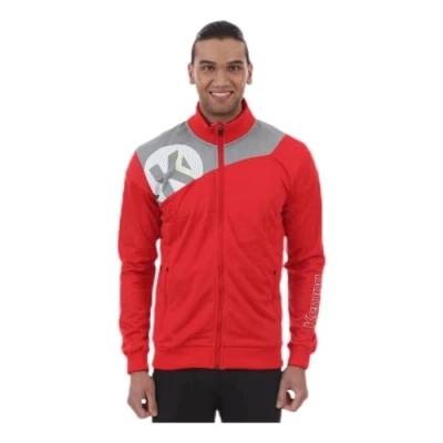 Afbeelding van Kempa Core 2.0 Poly Jacket Rood Donker Grijs Melange Maat XL
