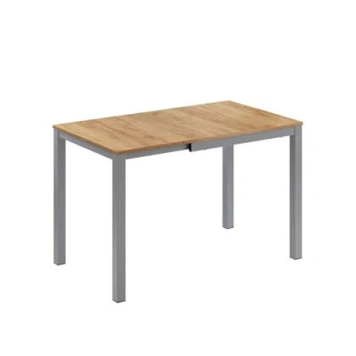 Afbeelding van Vicco Eettafel Granny, Eiken/grijs, 120 x 70 cm Uitschuifbaar
