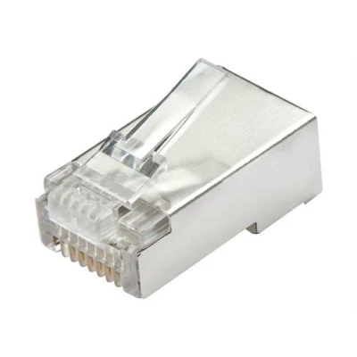 Image de Lindy Connecteur de réseau RJ 45 (M) STP CAT 5e transparent (quantité par pack : 10)