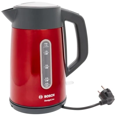Image de Bosch DesignLine TWK4P434 Bouilloire 1.7 litres 2.4 kWatt rouge