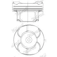 Afbeelding van NÜRAL EcoTough 87 434600 10 Zuiger 84 voor trapesiumvormige drijfstang BMW: 4 Gran Coupe