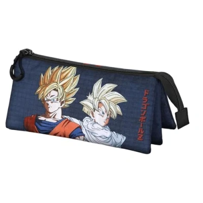 Afbeelding van Pennenetui met 3 vakken Dragon Ball Karactermania Donkerblauw