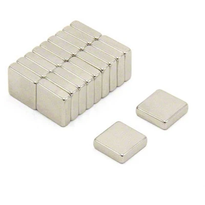 Afbeelding van Magnetastico® 20 neodymium magneten N52 in vierkante vorm 10 x 4 mm koelkastmagneet magneetbord magneet permanente wit paneel parallellepipedische