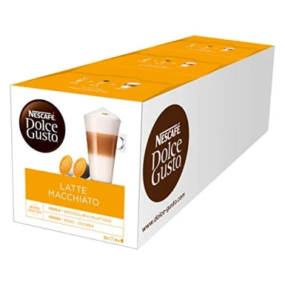Afbeelding van Nescafé Dolce Gusto Latte Macchiato 48 capsules (3 x 16 stuks)