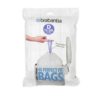 Afbeelding van Brabantia PerfectFit Vuilniszakken 15/20 l Code D 40 stuks