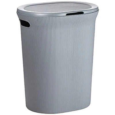 Afbeelding van TATAY Baobab Wasmand, inhoud 40 l, polypropyleen, BPA vrij, met deksel, antracietgrijs, 41 x 33 50 cm