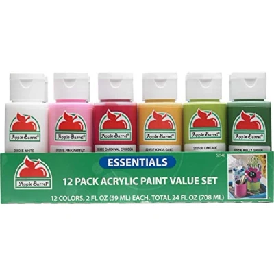 Afbeelding van Plaid Apple barrel essentials acrylic verf value set 12 pa