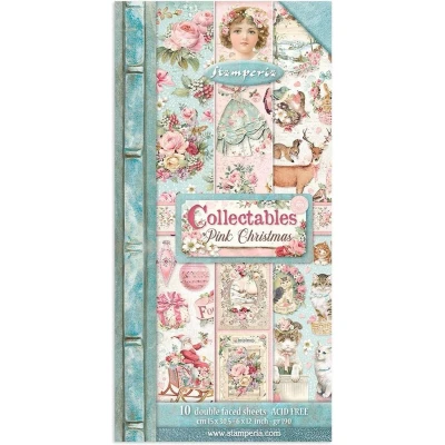 Afbeelding van Stamperia Pink Christmas 6x12 Inch Paper Pack (SBBV09)