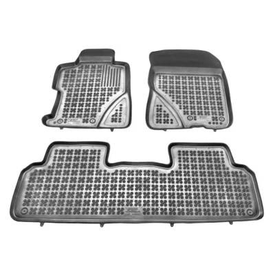 Afbeelding van REZAW PLAST 200908 Vloermatset Rubber voor en achter Zwart HONDA: CIVIC 8 Hatchback,