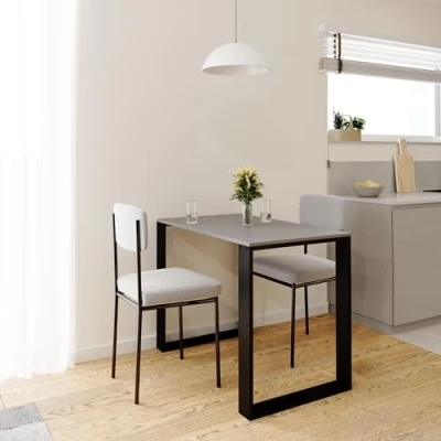 Afbeelding van AKKE Eettafel, keukentafel, lichtgrijs, 60 x 50 cm