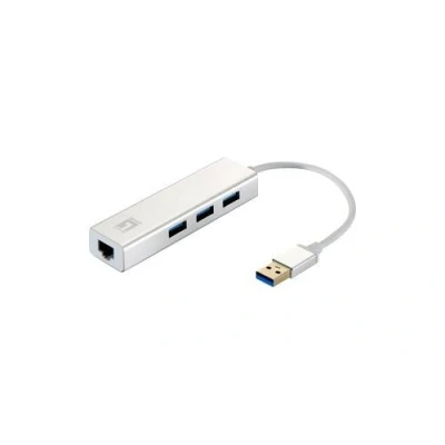 Image de LevelOne USB 0503 Concentrateur (hub) 3 x SuperSpeed 3.0 + 1 10/100/1000 de bureau