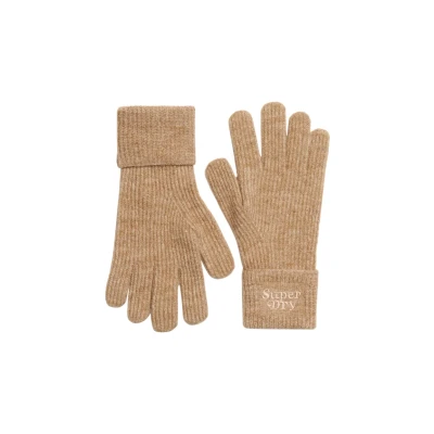 Afbeelding van Superdry SOFT Handschoenen, Dames, Maat: One Size, Toasted coconut brown