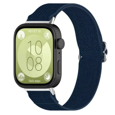 Afbeelding van Elastische Nylon band Donkerblauw Huawei Fit 3