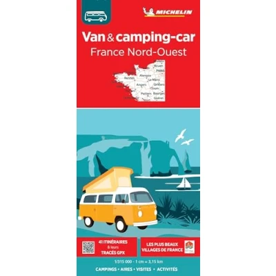 Afbeelding van Michelin 774 Van &amp; Camping Car Frankrijk Noord West Wegenkaart Kleurloos Reisboeken Kaarten