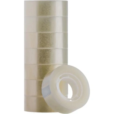 Afbeelding van Plakband Quantore 19mmx33m transparant Omdoos a 8 stuk 96 stuks