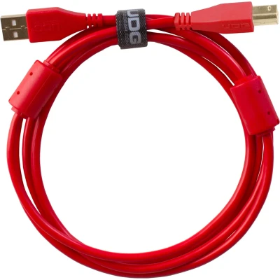 Afbeelding van UDG Ultimate Audio Cable USB 2.0 A B Red Straight 1m (U95001RD) Kabel voor DJs