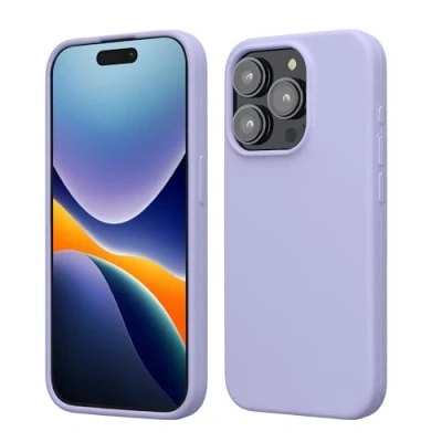 Afbeelding van kwmobile Case voor iPhone 15 Pro Slank TPU Hoesje met Zachte Afwerking In lavendel