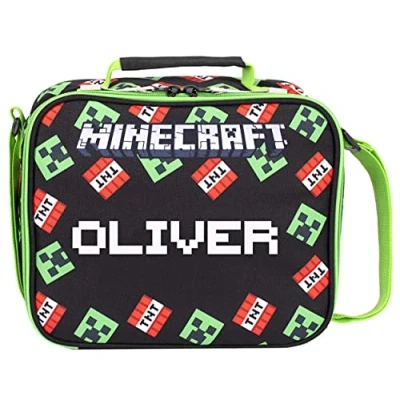 Afbeelding van Minecraft Gepersonaliseerde lunchtas Lunchbox voor kinderen Officieel product Fanatics geïsoleerde