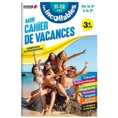 Image de Cahier de vacances 2025 Les incollables 6e à 5e 11/12 ans
