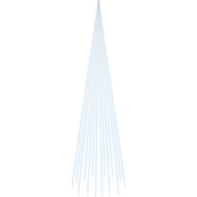 Afbeelding van Vlaggenmast kerstboom 1134 LED&#039;s koudwit 800 cm