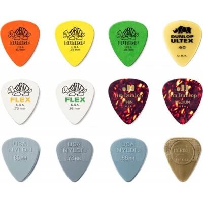 Image de Dunlop PVP112 Pack de 12 médiators Acoustic